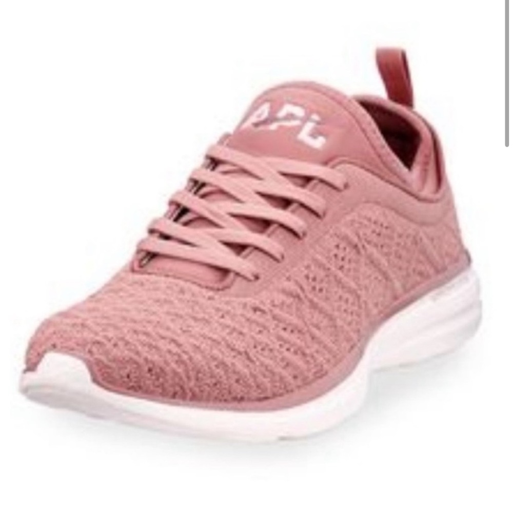 APL tech look phantom rose pink white sneakers trainers